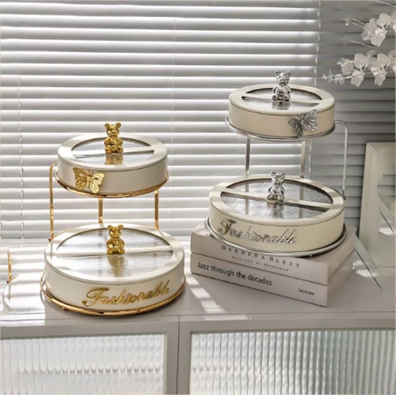 Bộ khay mứt 02 tầng 