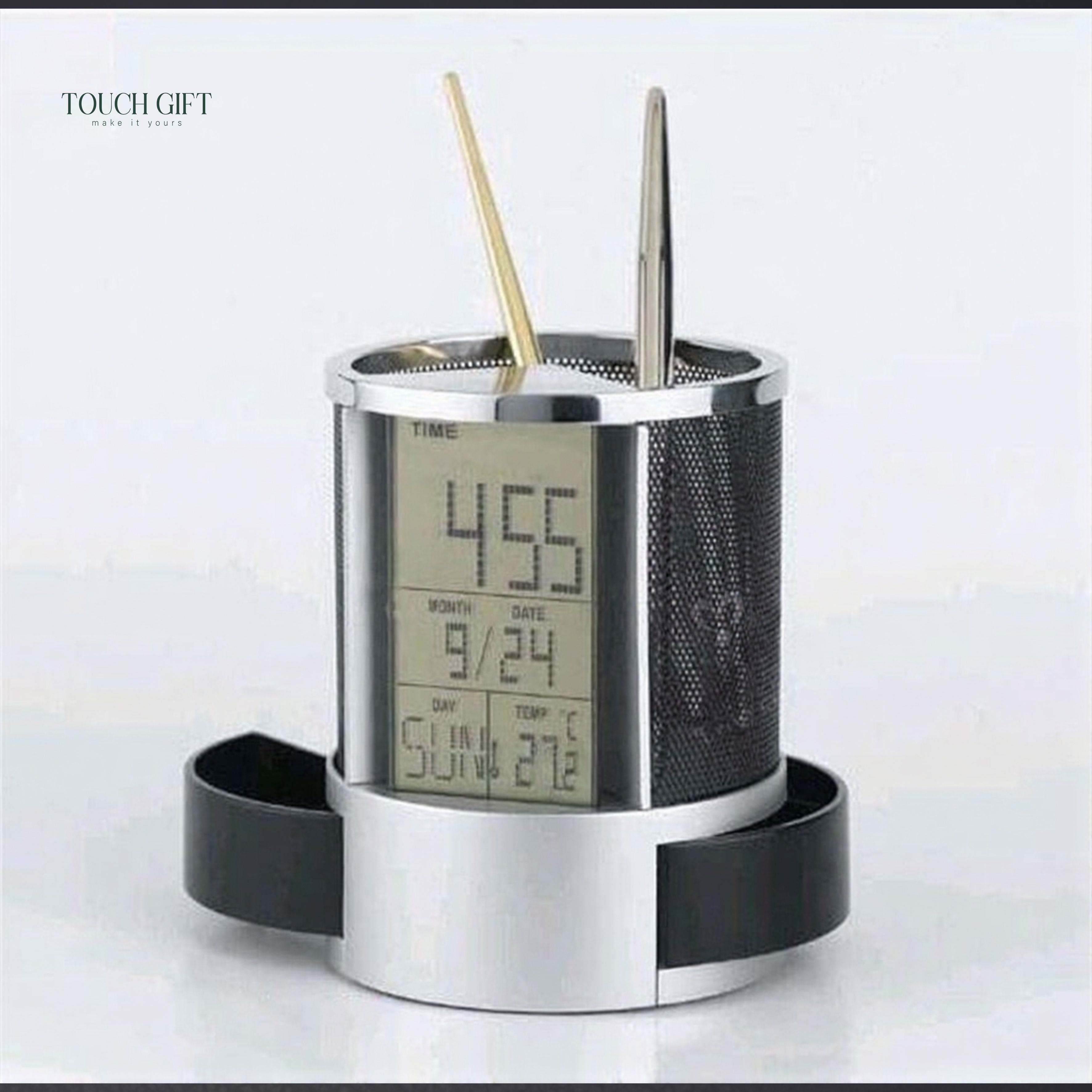 Ống bút nhựa kèm lịch 